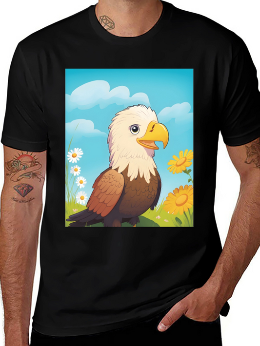 Eagle Cartoon T-Shirt: Patriotic Graphic Tee