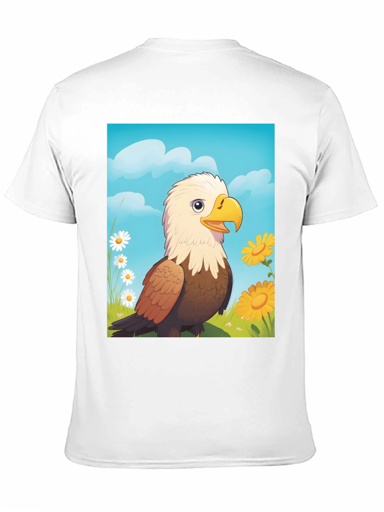 Eagle Cartoon T-Shirt: Patriotic Graphic Tee