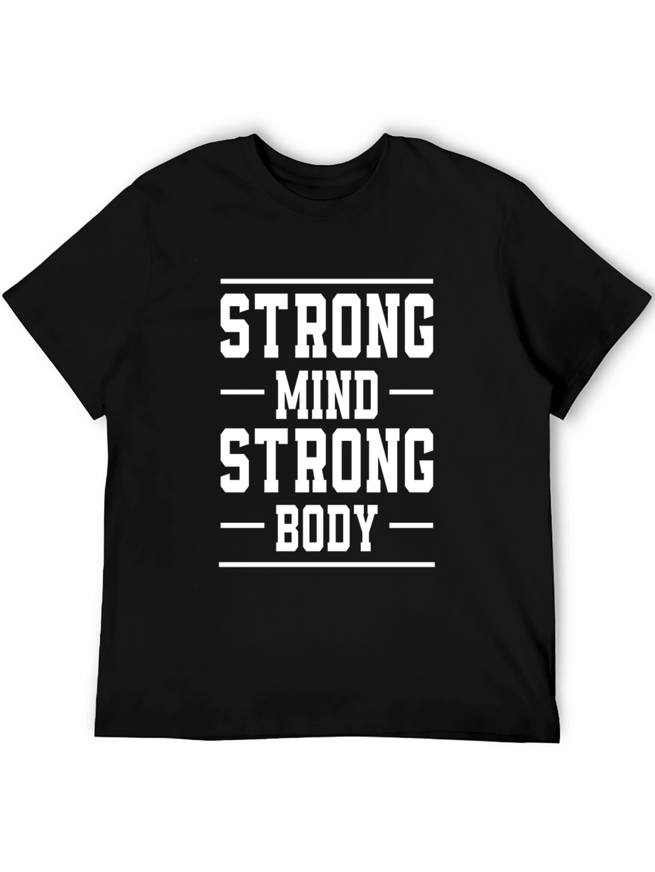 Strong Mind Strong Body T-Shirt - Black