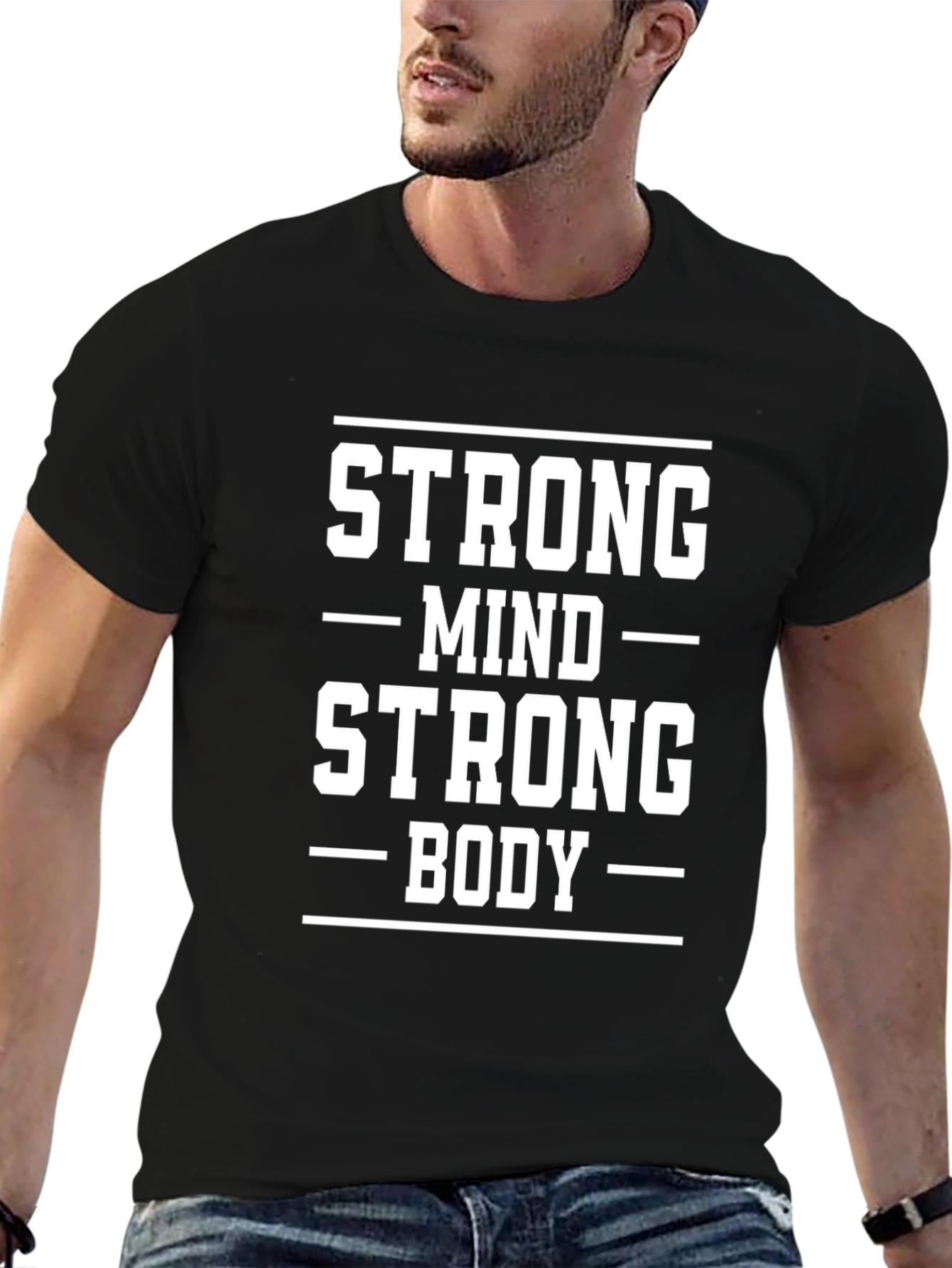 Strong Mind Strong Body T-Shirt - Black