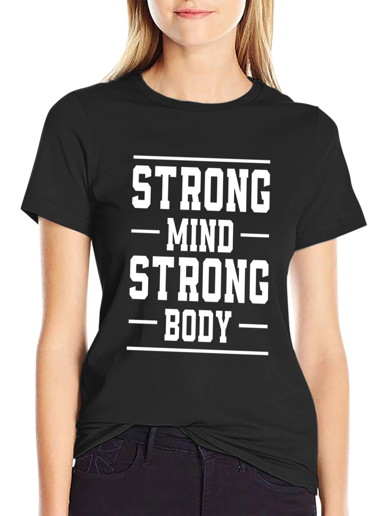 Strong Mind Strong Body T-Shirt - Black