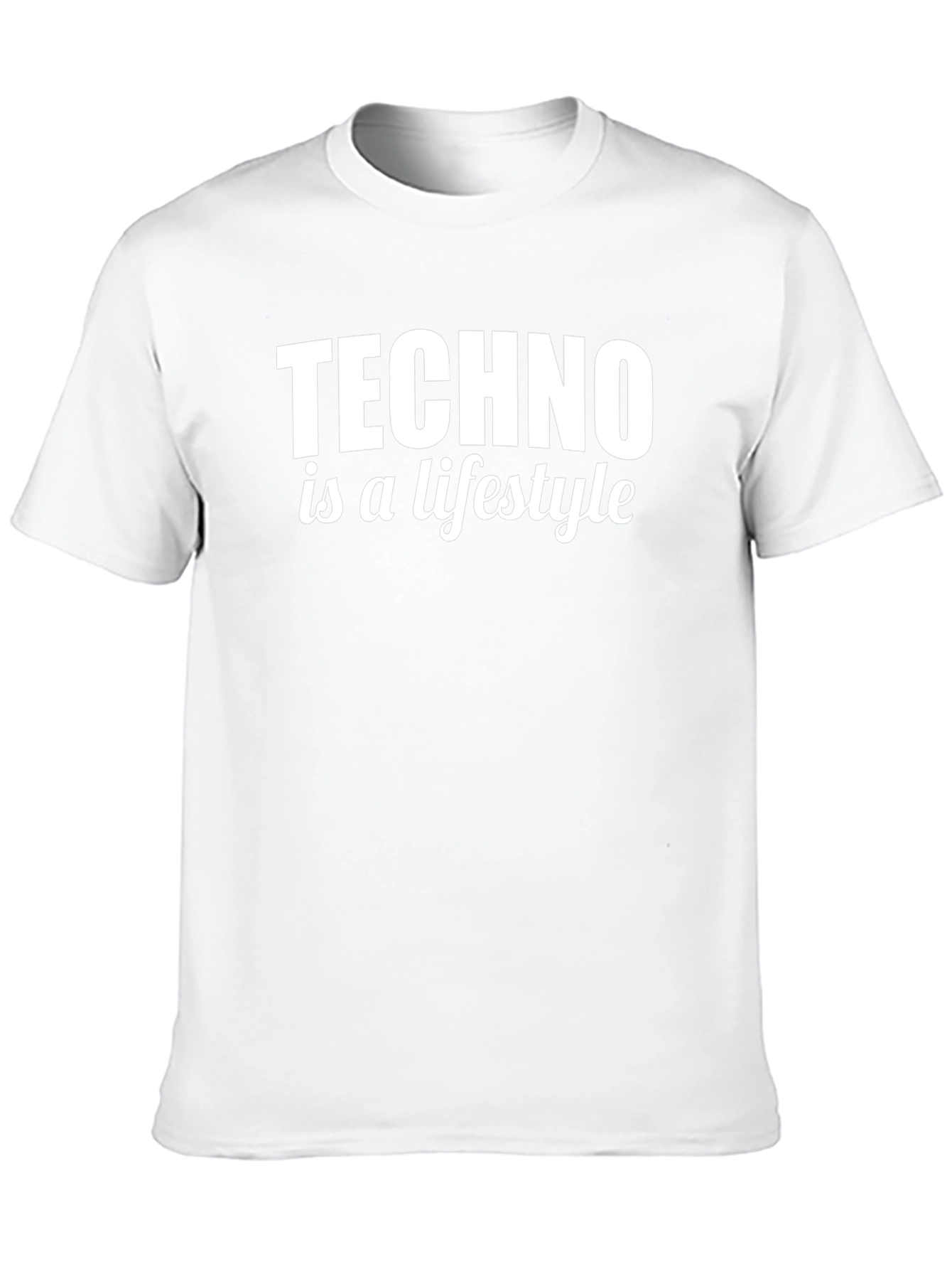 Techno is a Lifestyle Black T-Shirt