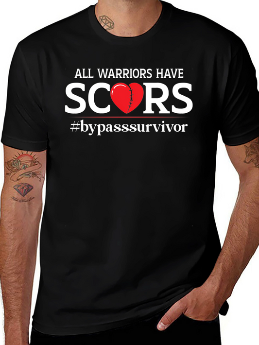 Warrior Scars Heart Bypass Survivor T-Shirt