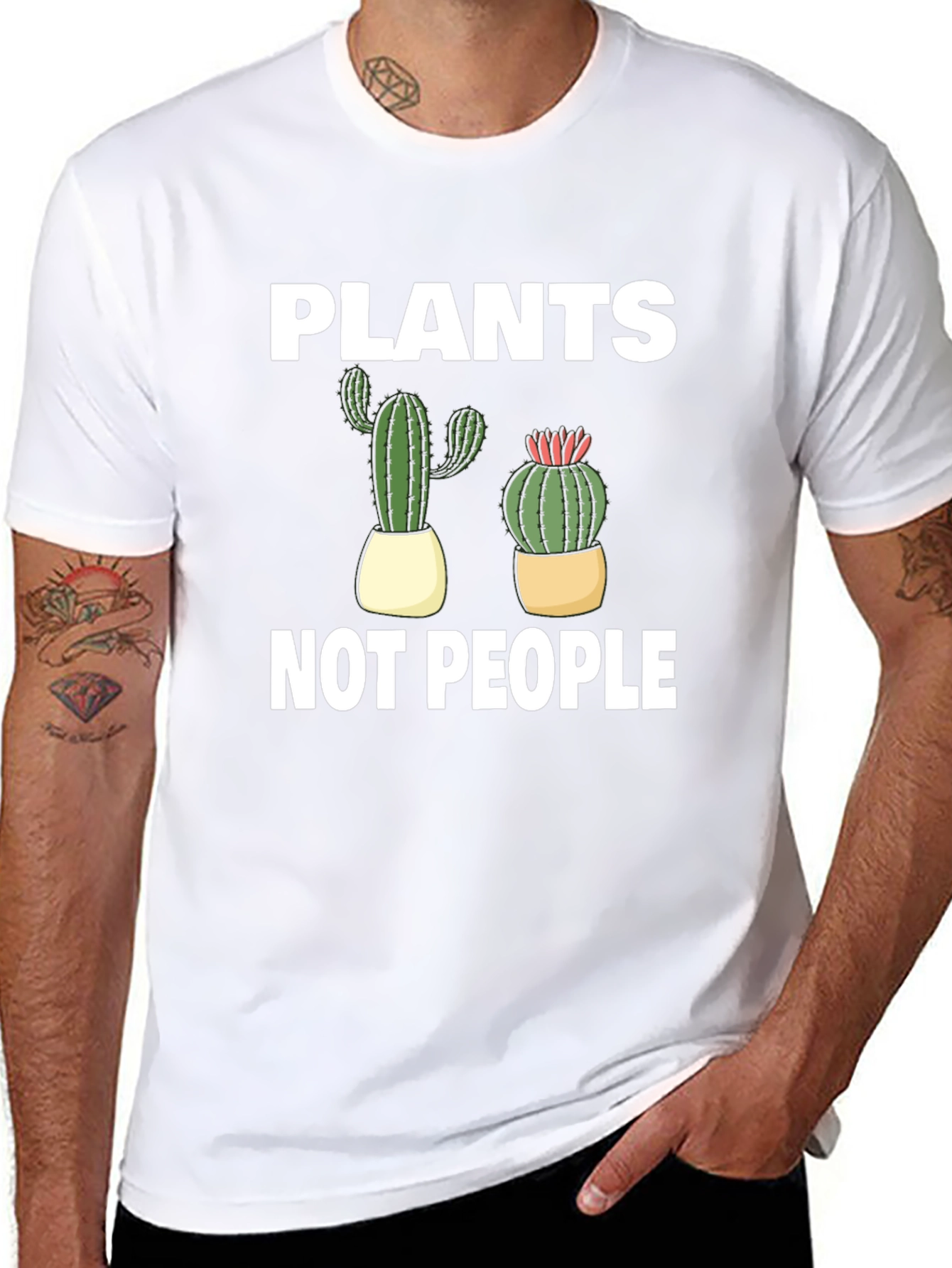 Plants Not People Graphic T-Shirt