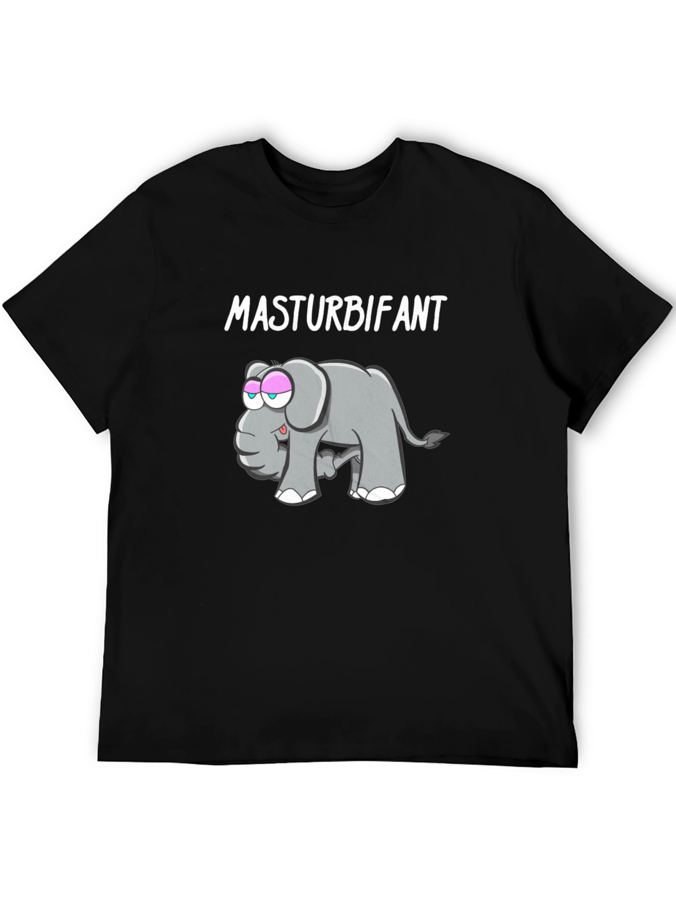 Funny Masturbifant Elephant Graphic T-Shirt