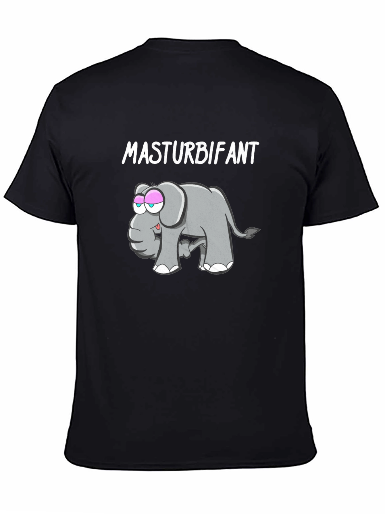Funny Masturbifant Elephant Graphic T-Shirt