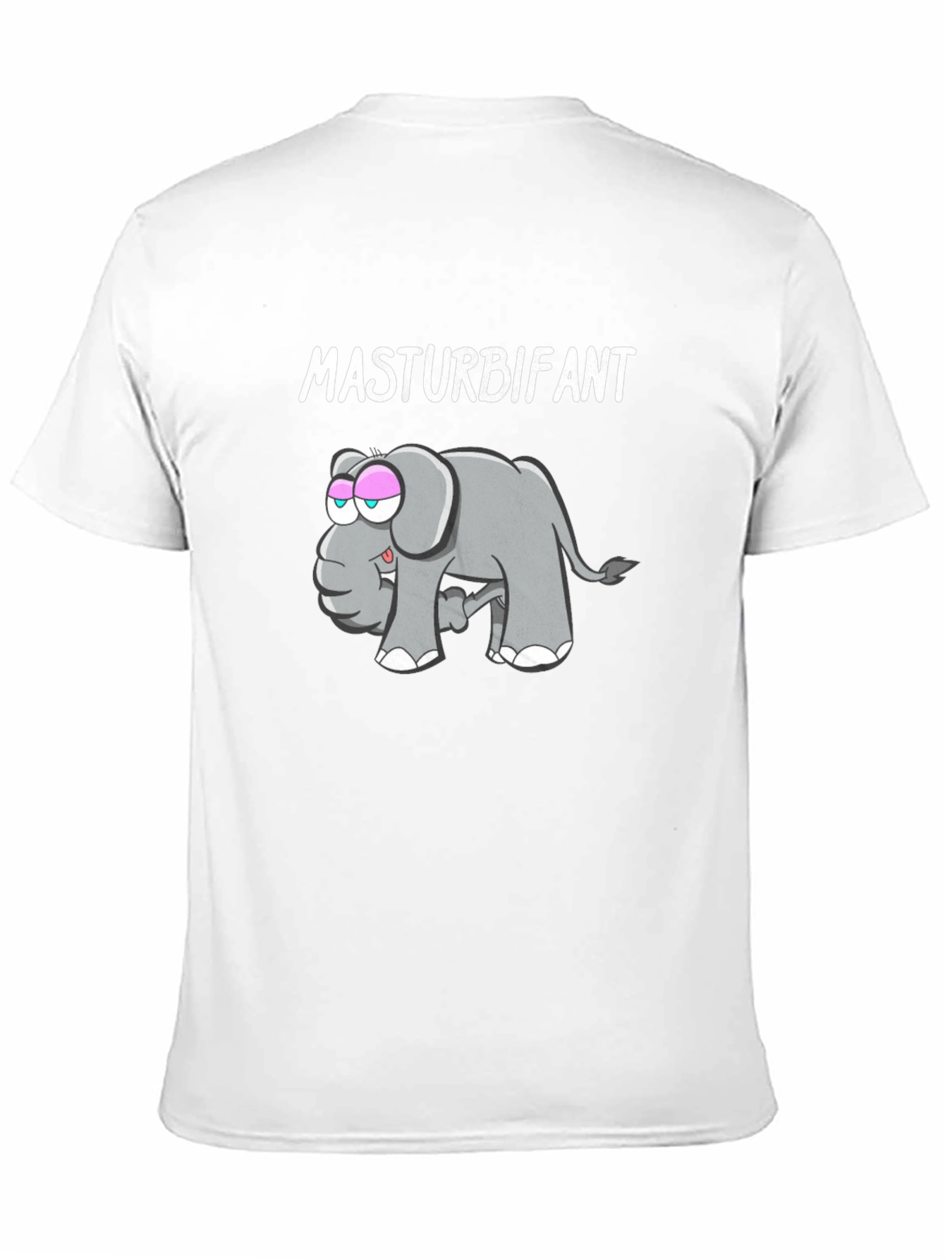 Funny Masturbifant Elephant Graphic T-Shirt