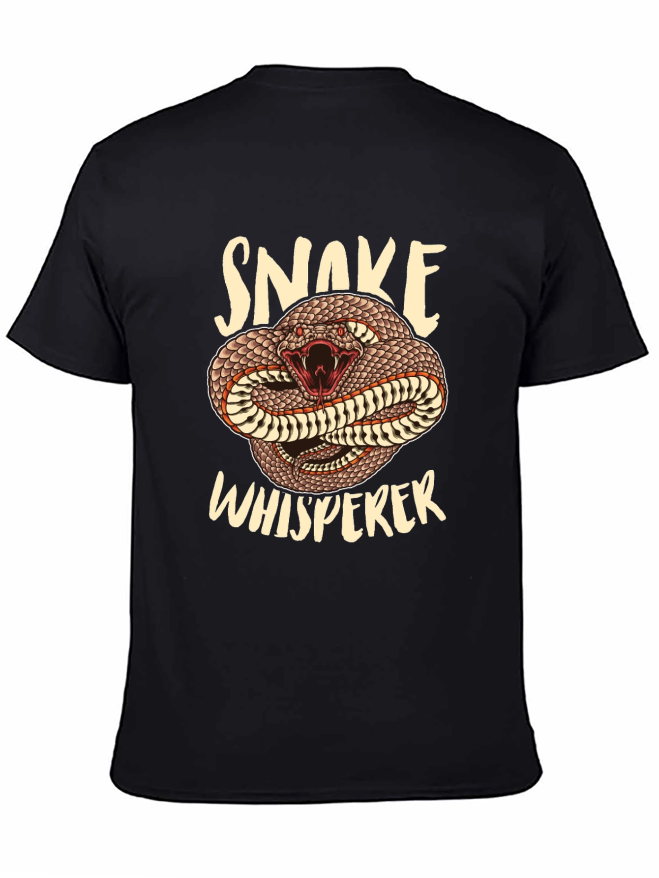 Snake Whisperer Graphic Tee - Mens Black T-Shirt