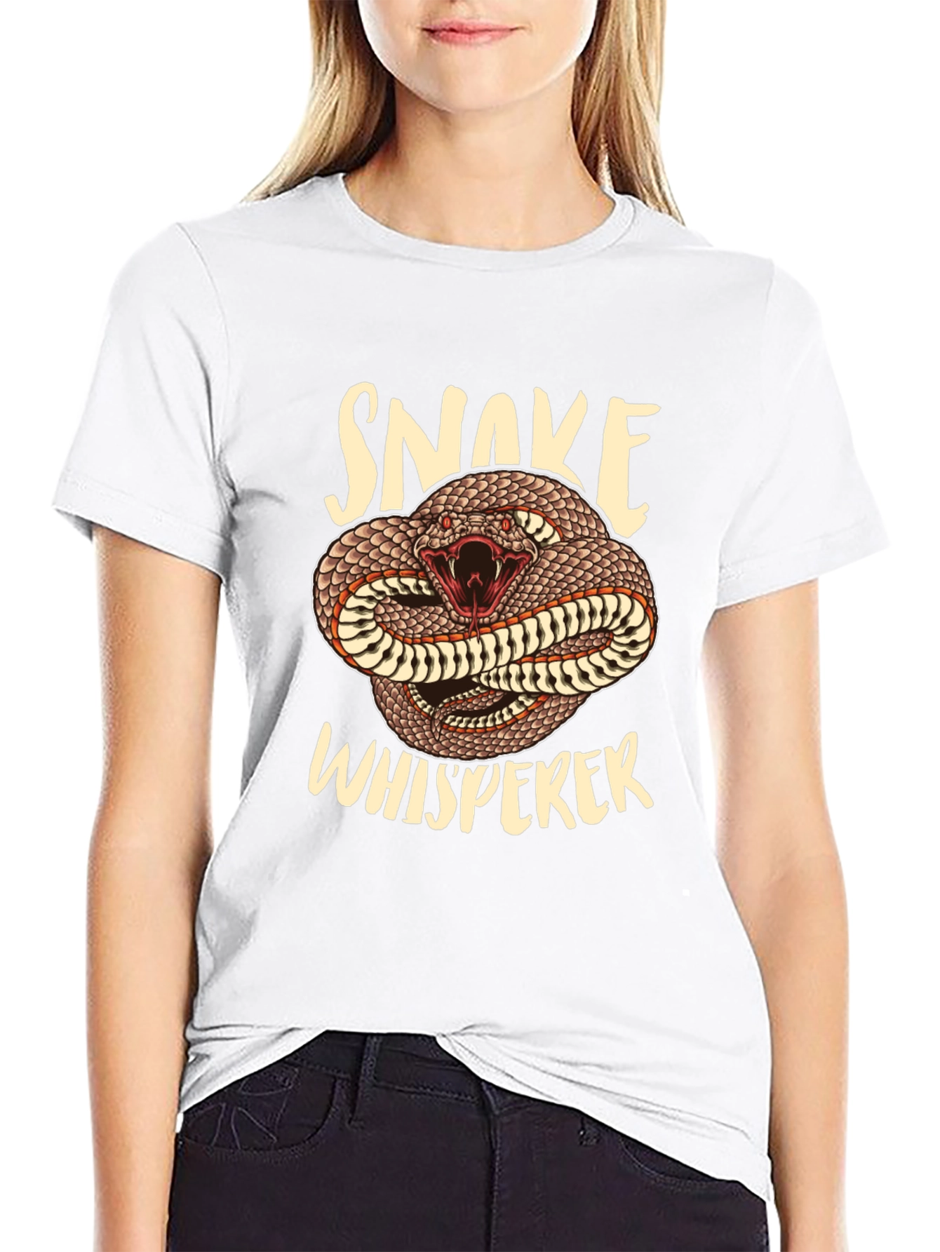 Snake Whisperer Graphic Tee - Mens Black T-Shirt