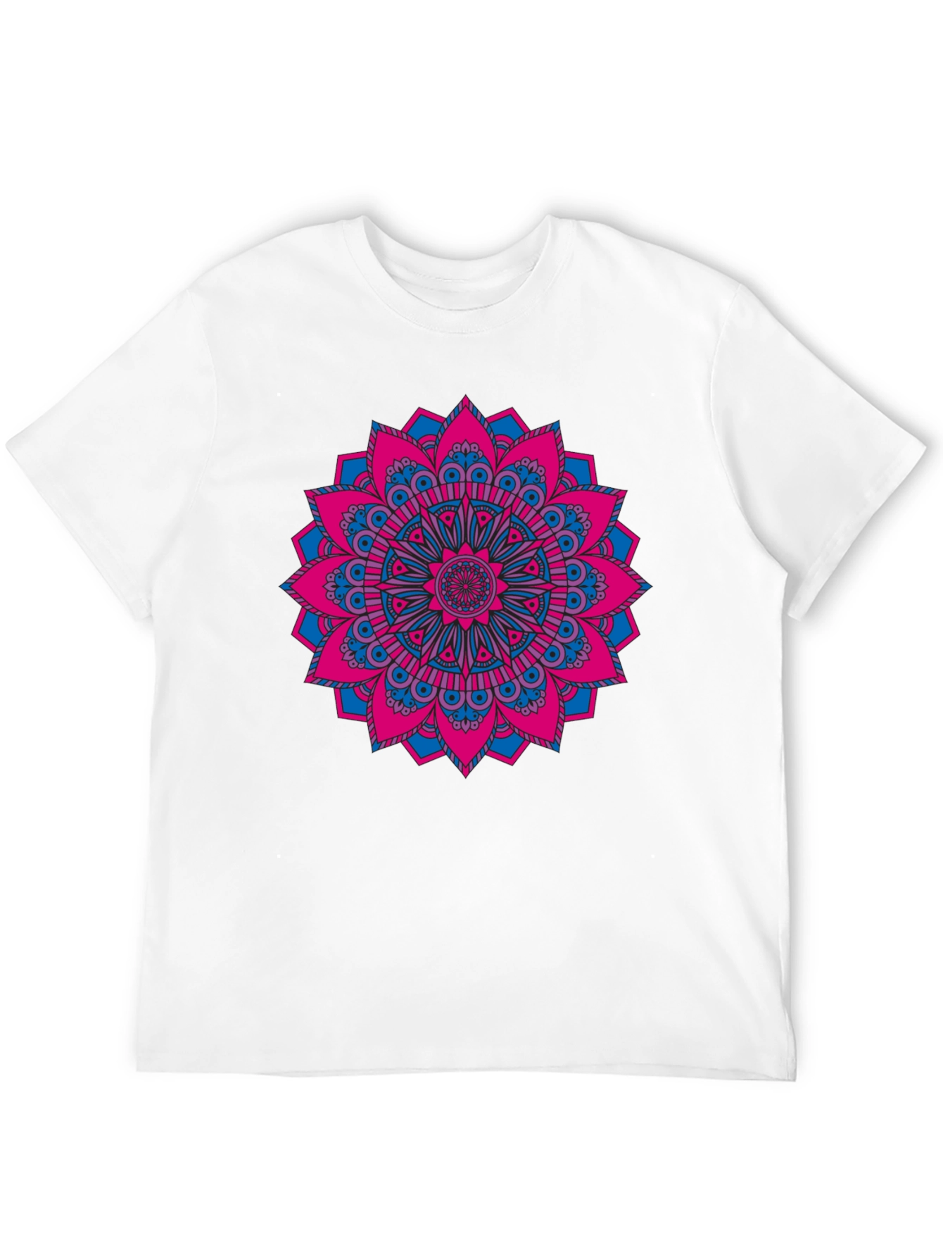 Mandala Graphic Print Black T-Shirt