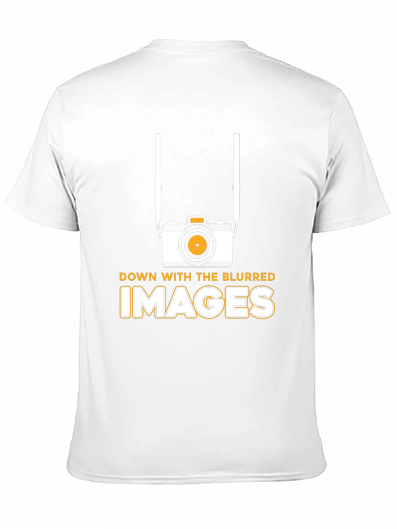 Down With Blurred Images Black T-Shirt