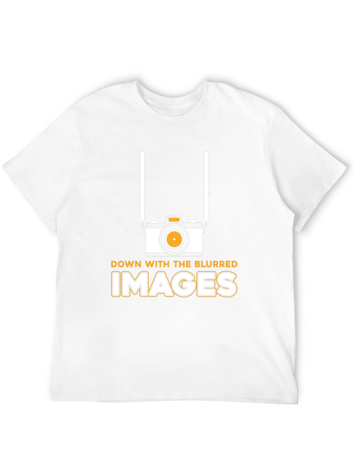 Down With Blurred Images Black T-Shirt