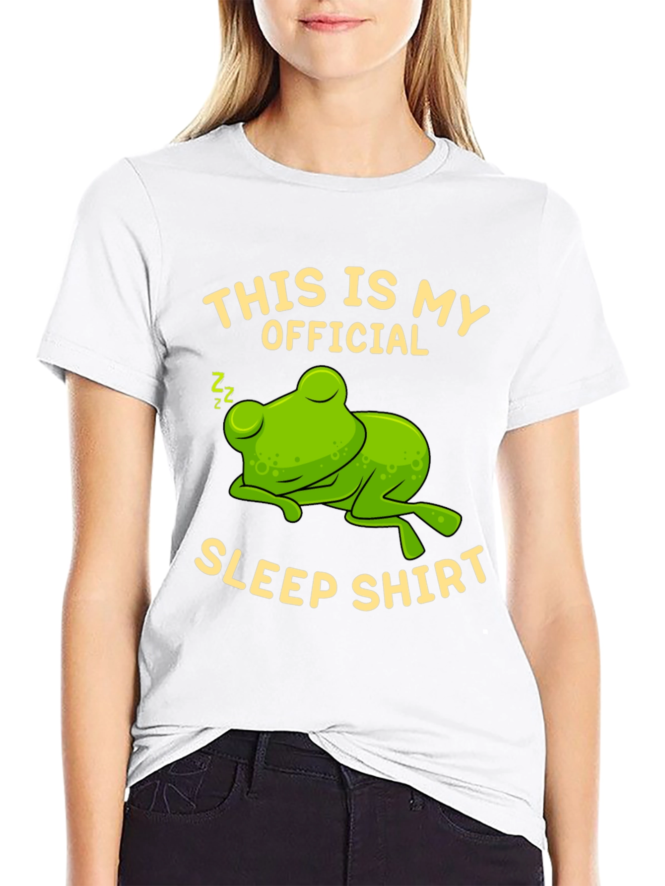 Funny Frog Sleep Shirt - Official Nap T-Shirt