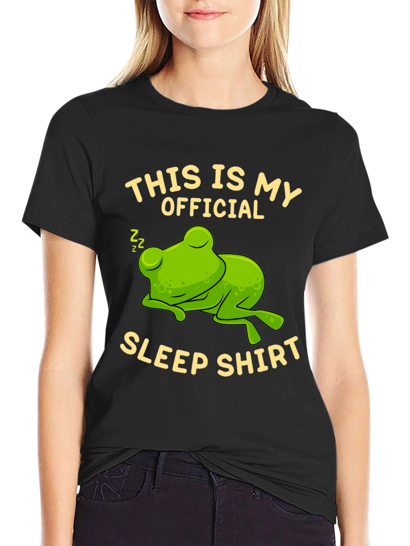 Funny Frog Sleep Shirt - Official Nap T-Shirt