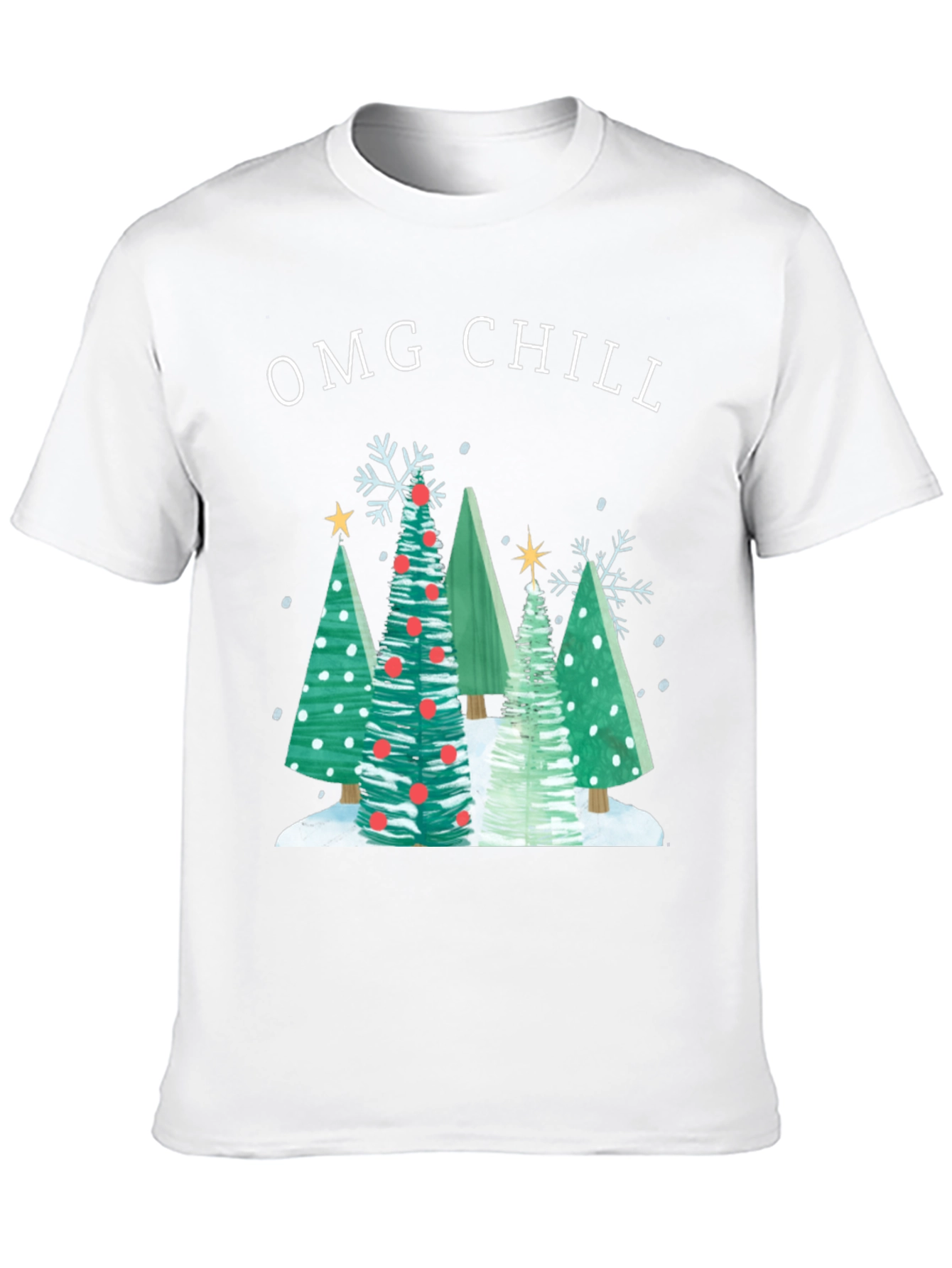 OMG Chill Christmas Tree T-Shirt