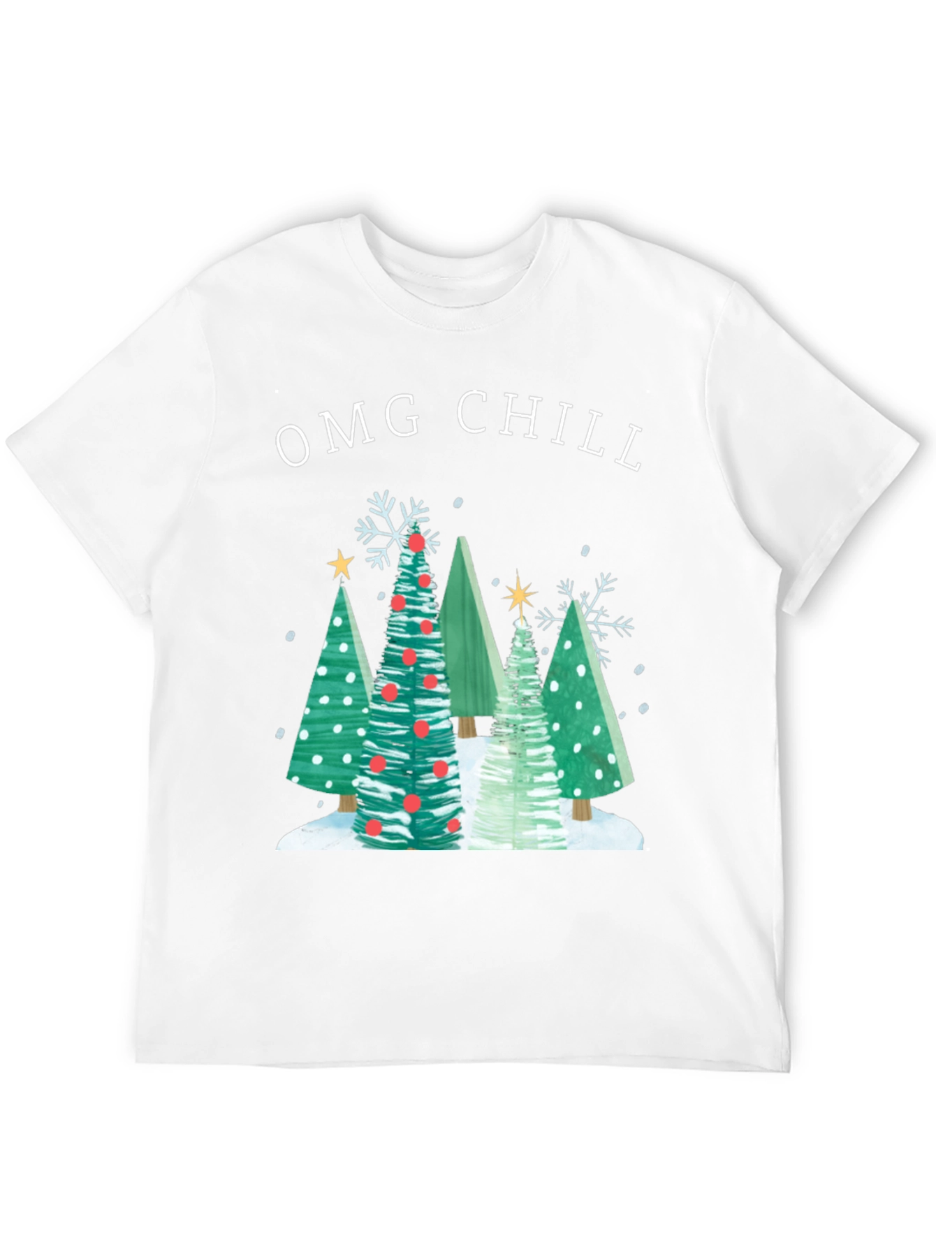 OMG Chill Christmas Tree T-Shirt