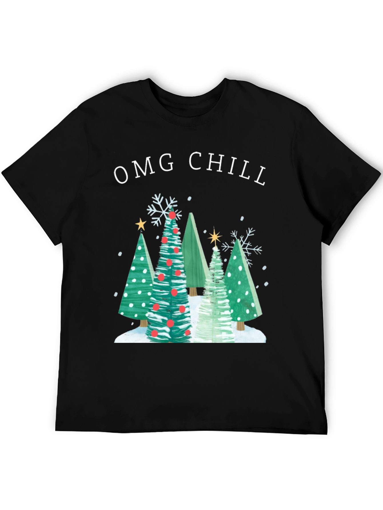 OMG Chill Christmas Tree T-Shirt