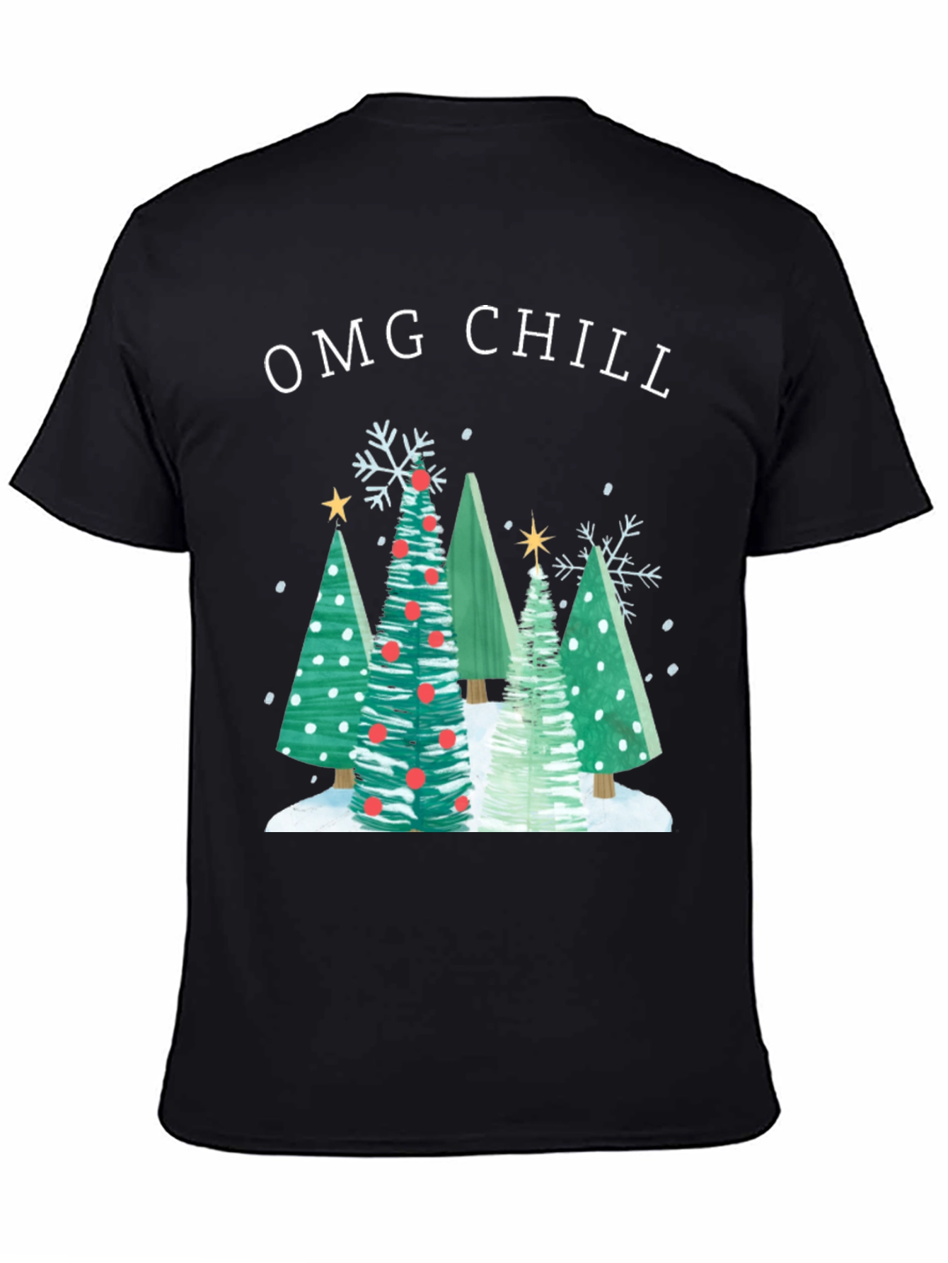 OMG Chill Christmas Tree T-Shirt