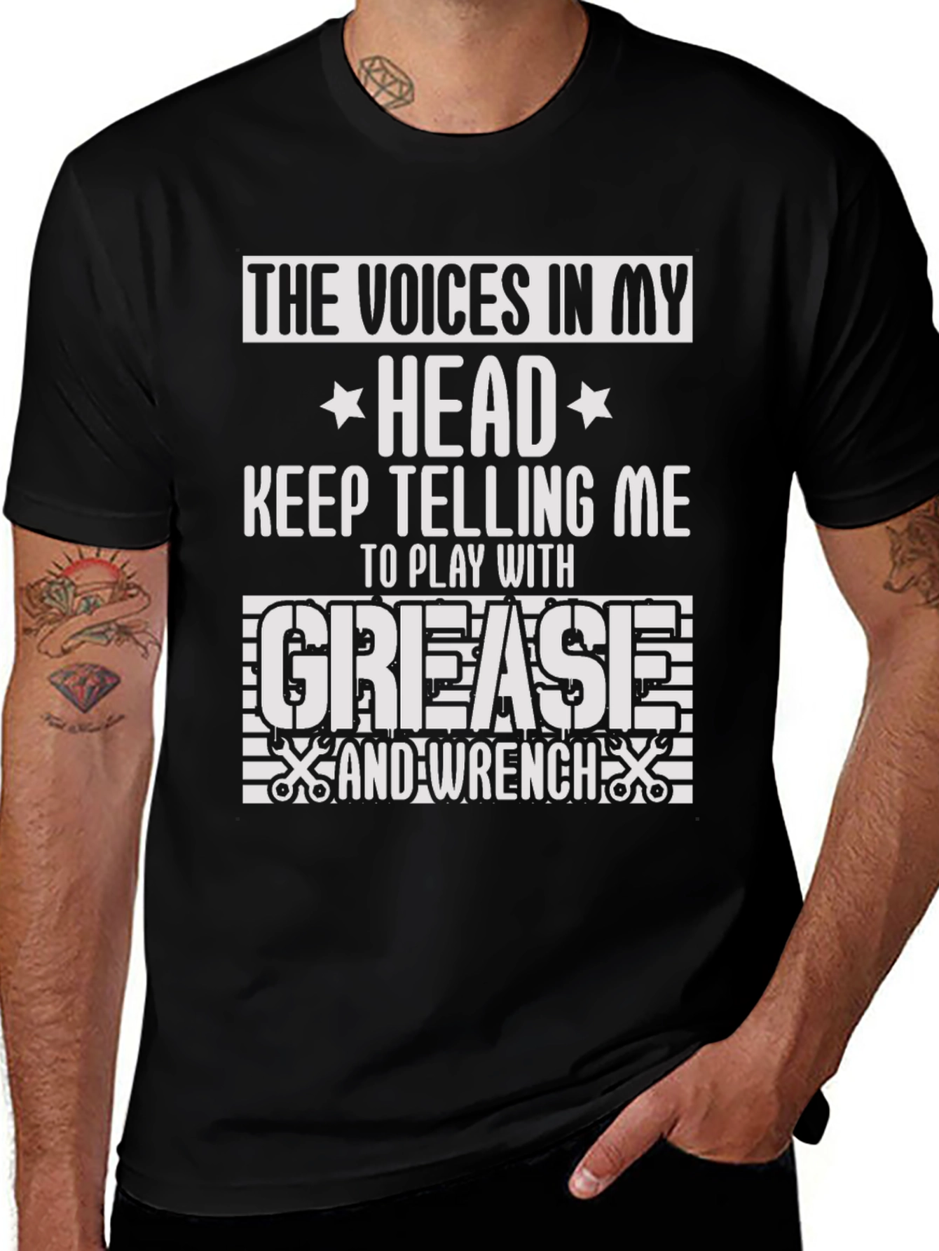 Voices In My Head Grease & Wrench T-Shirt