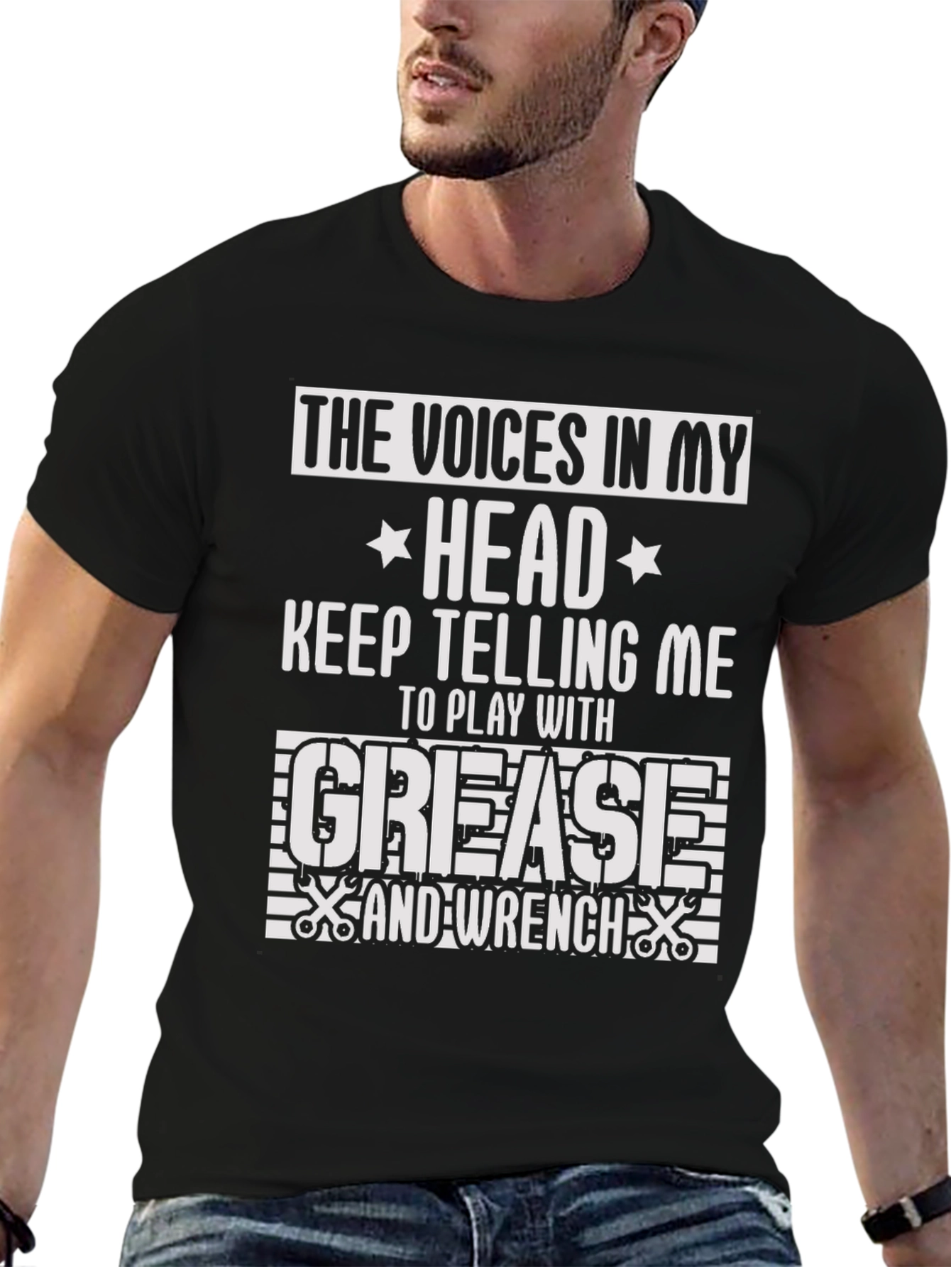 Voices In My Head Grease & Wrench T-Shirt