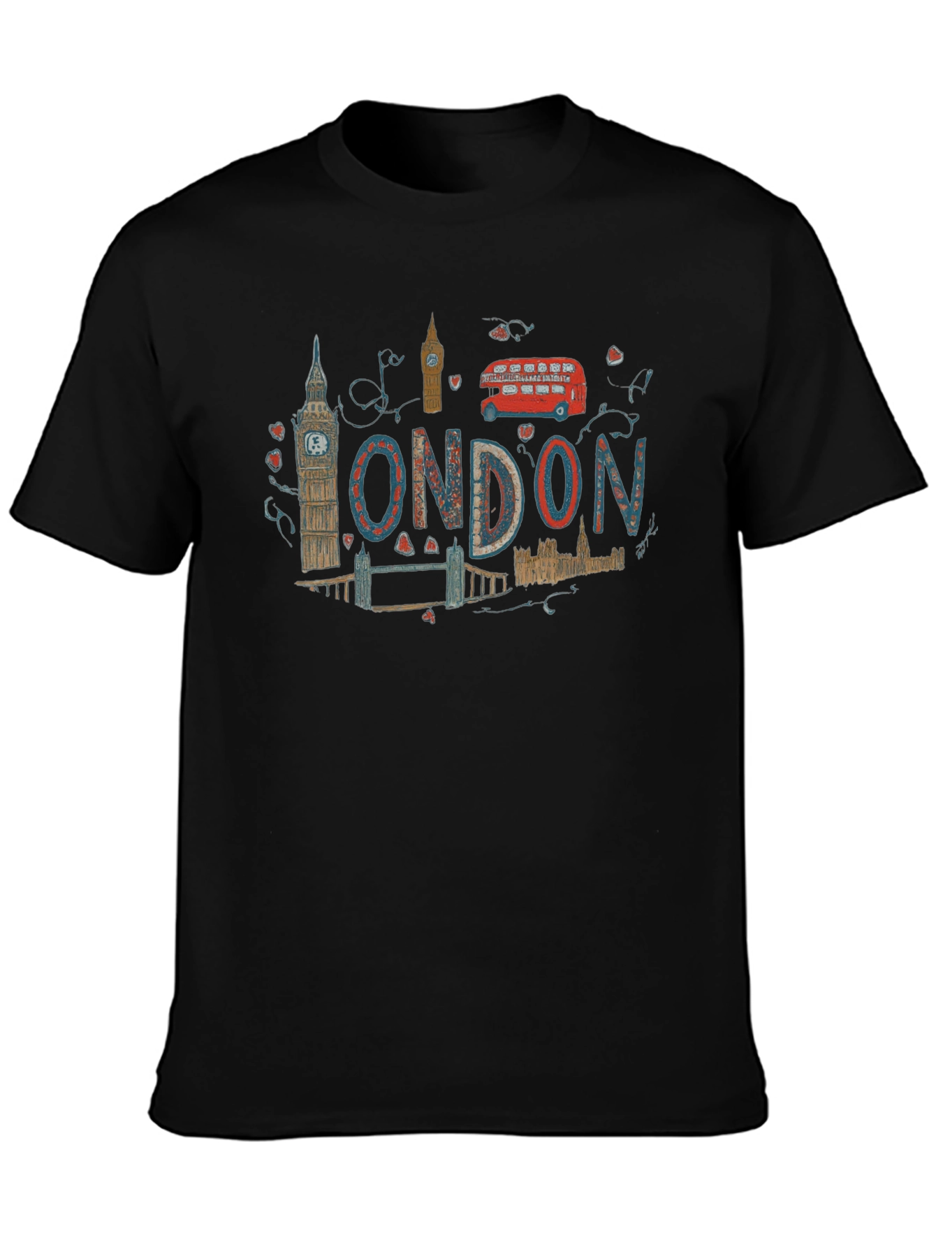London Landmarks Graphic T-Shirt