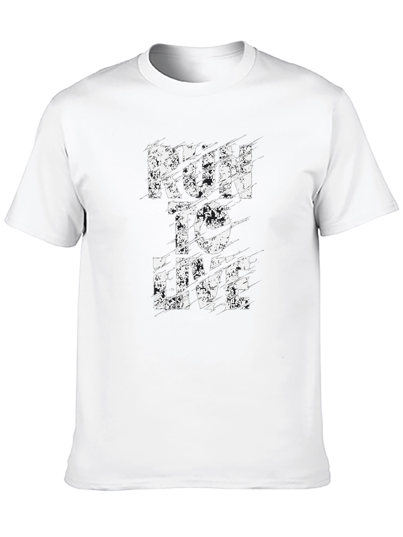Run to Live Graphic Print T-Shirt