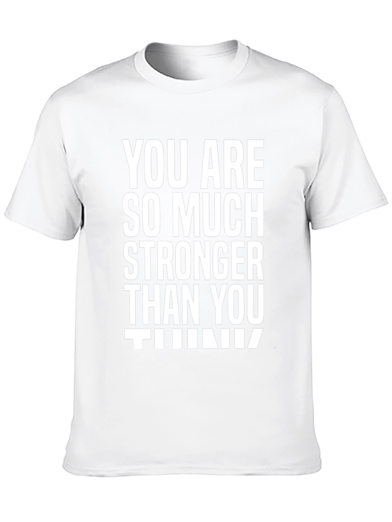 Motivational Stronger Than You Think Black T-Shirt
