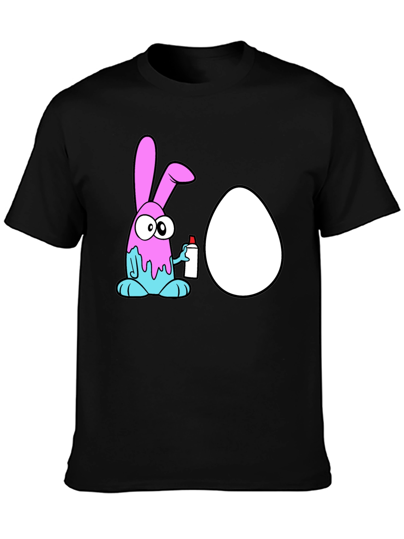 Fun Easter Bunny Spraying Egg T-Shirt