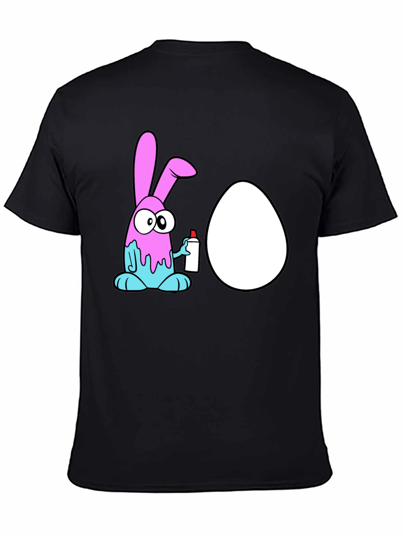 Fun Easter Bunny Spraying Egg T-Shirt