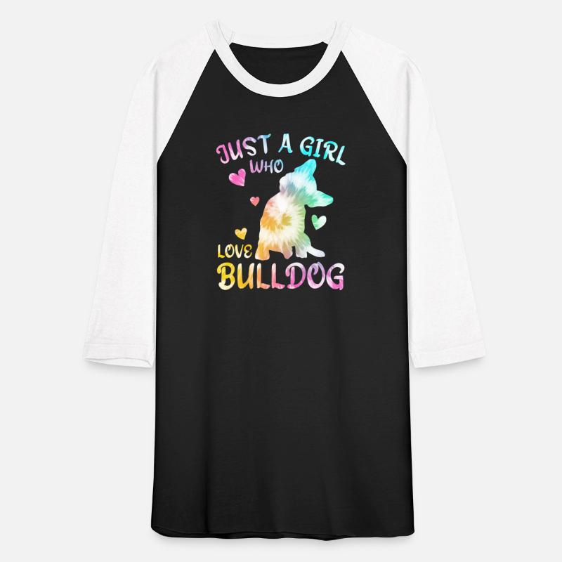 Just A Girl Who Love BullDog Tie Dye Gift For Teen