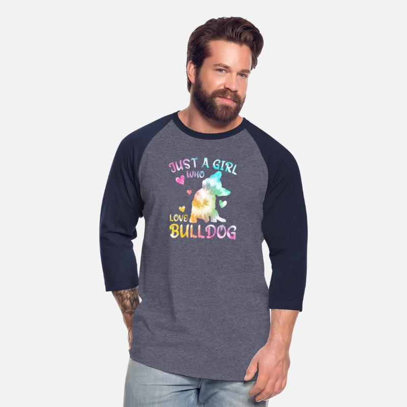 Just A Girl Who Love BullDog Tie Dye Gift For Teen