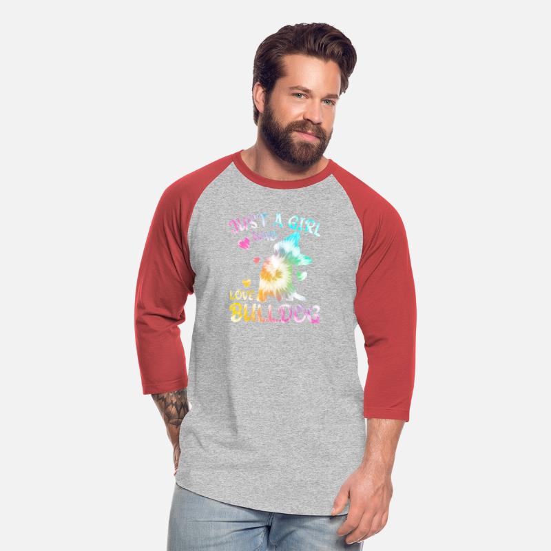 Just A Girl Who Love BullDog Tie Dye Gift For Teen