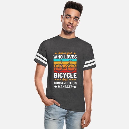 Just A Girl Who Loves Bicylce And Construction Man