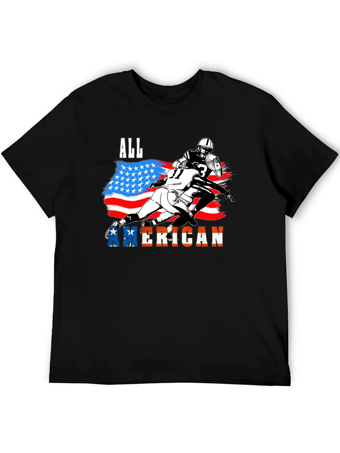 All American Football Graphic T-Shirt
