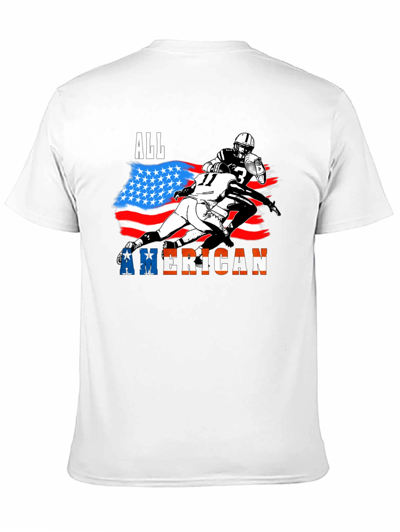 All American Football Graphic T-Shirt