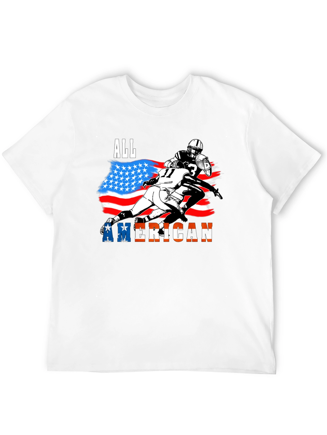 All American Football Graphic T-Shirt