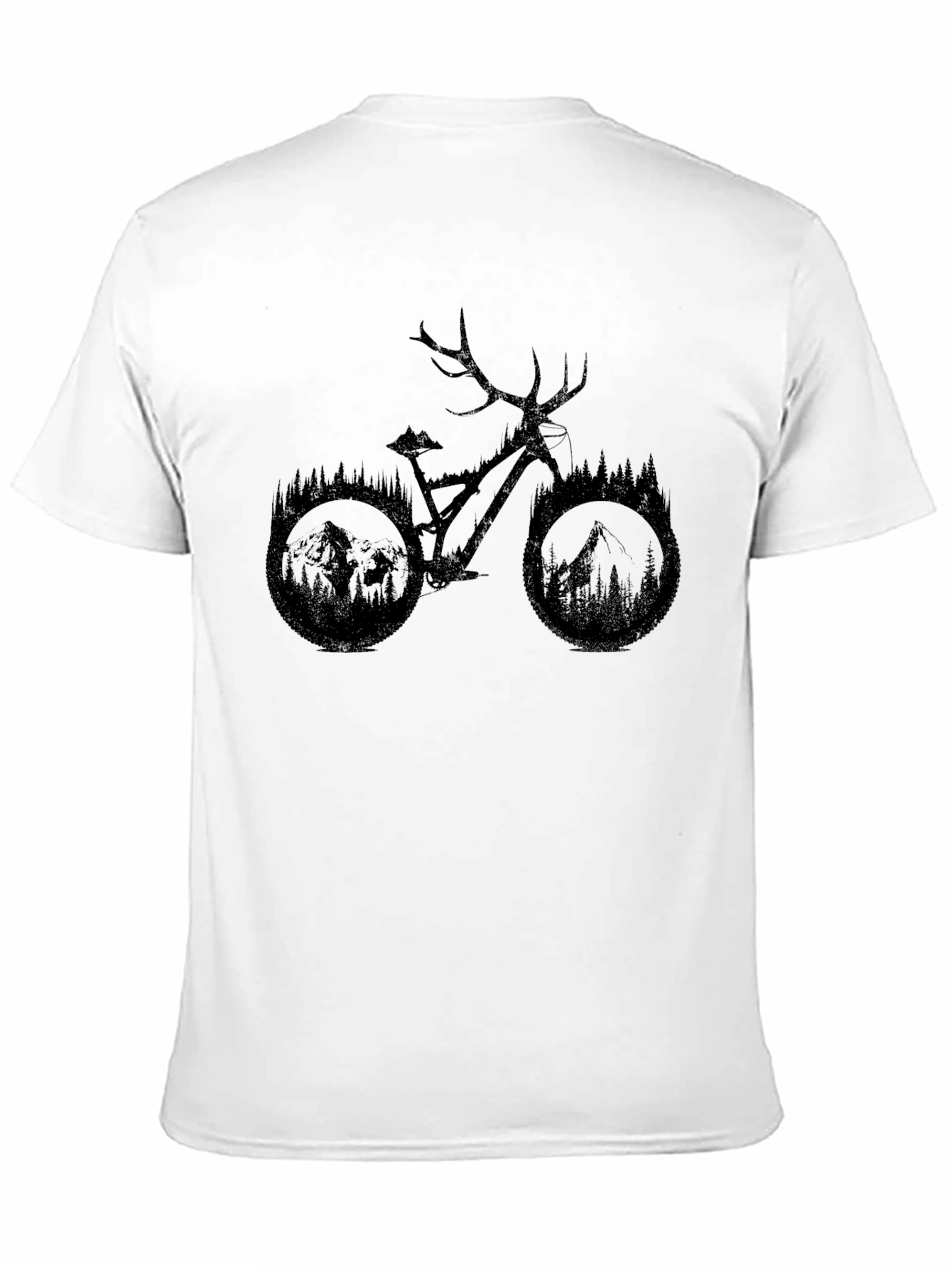 Nature Bike Graphic Tee - Black