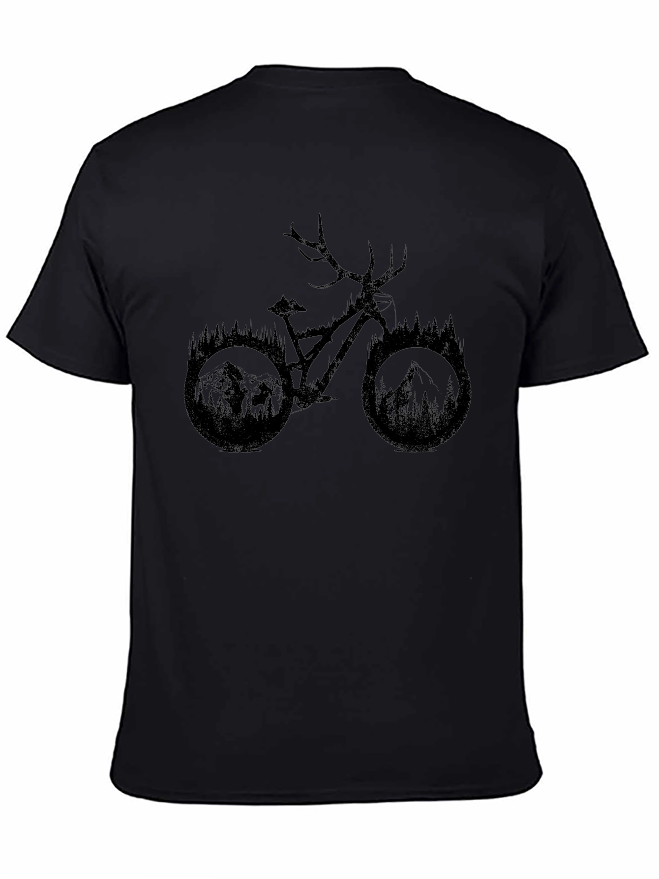 Nature Bike Graphic Tee - Black
