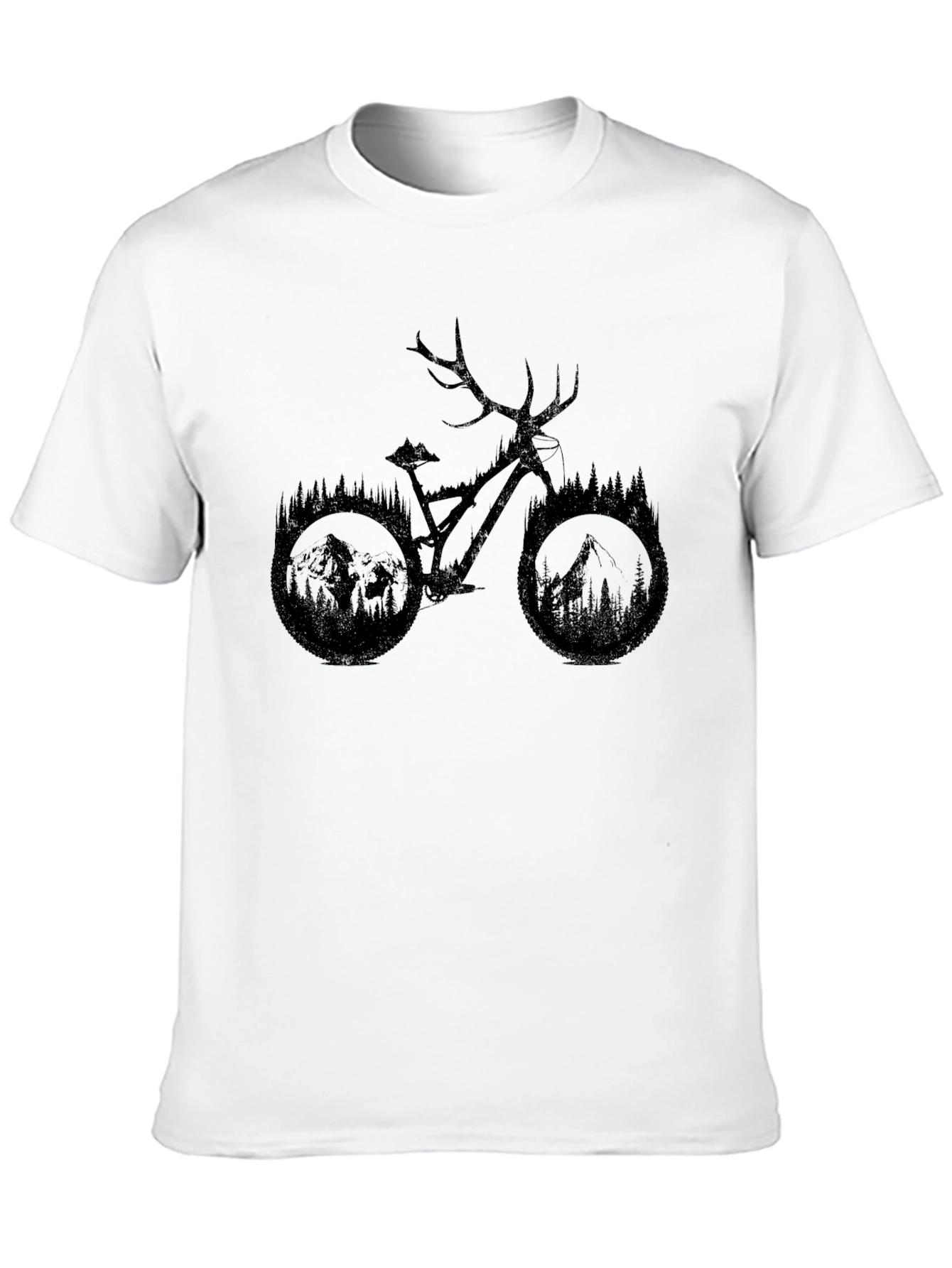Nature Bike Graphic Tee - Black