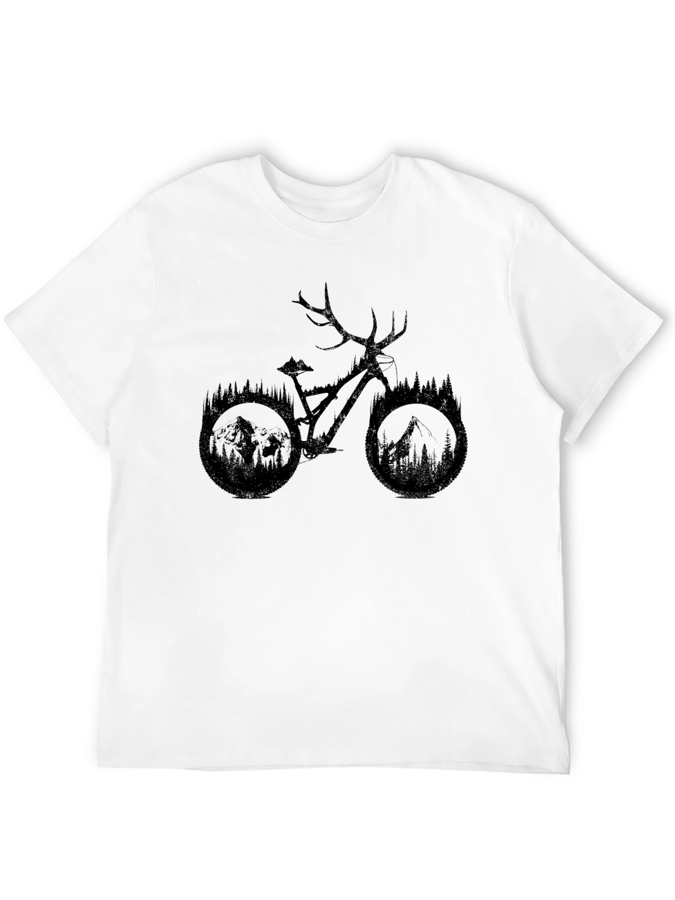 Nature Bike Graphic Tee - Black