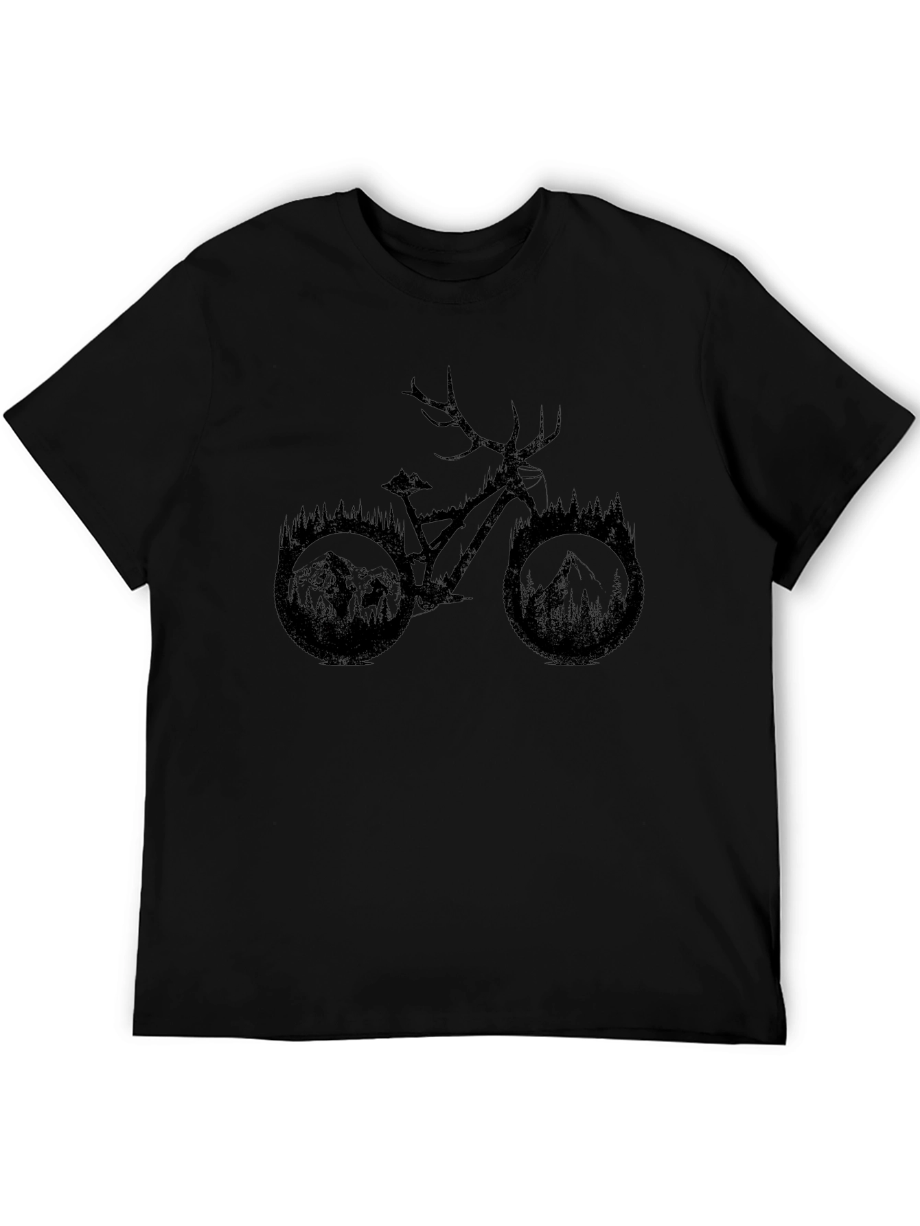 Nature Bike Graphic Tee - Black