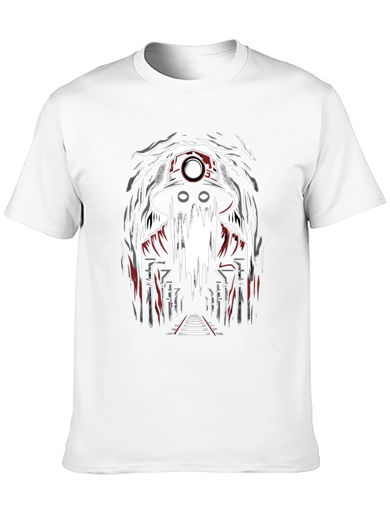Miner Ghost Graphic Tee - Spooky Cool Design