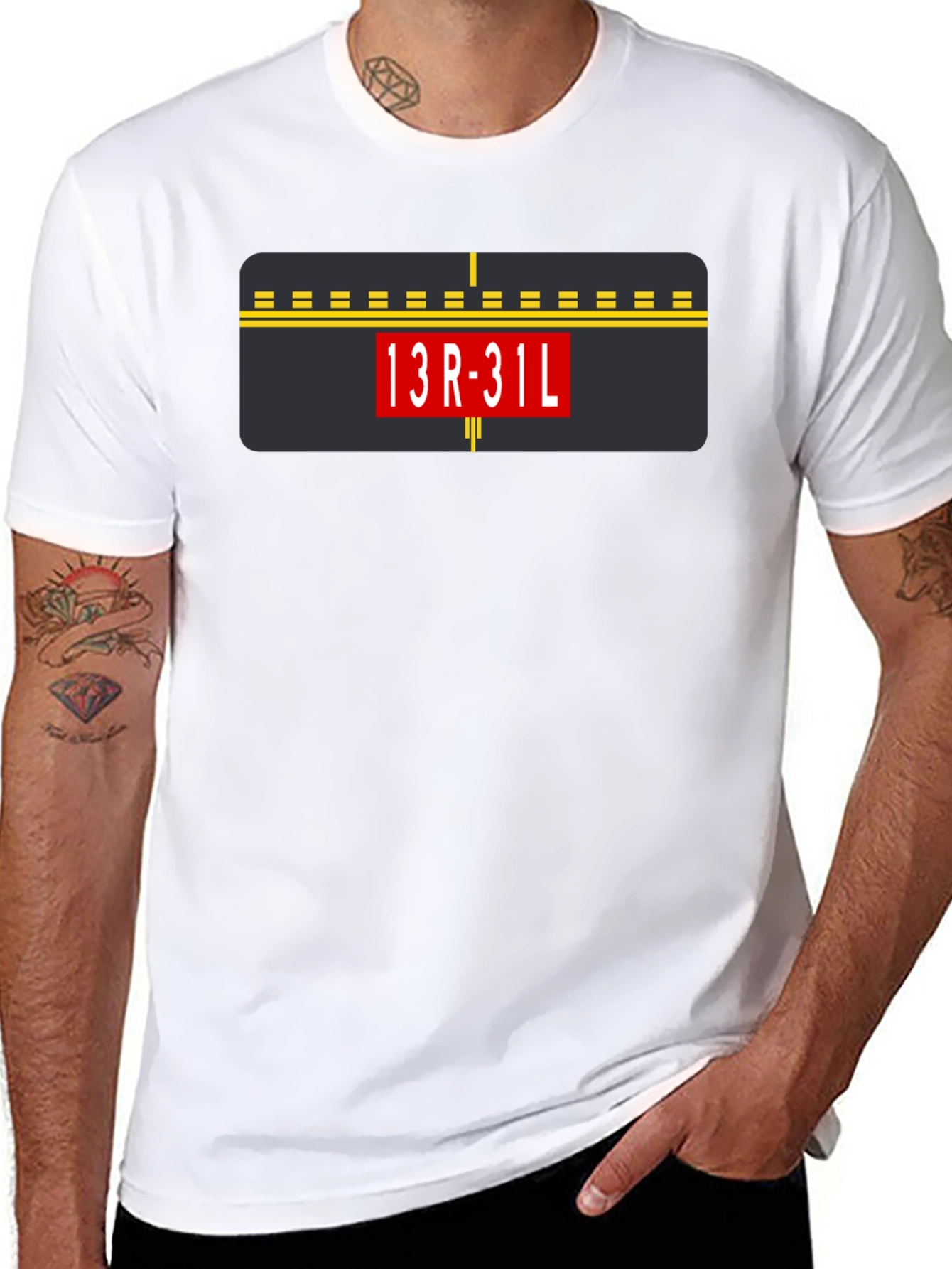 Airport Runway 13R-31L Graphic Tee