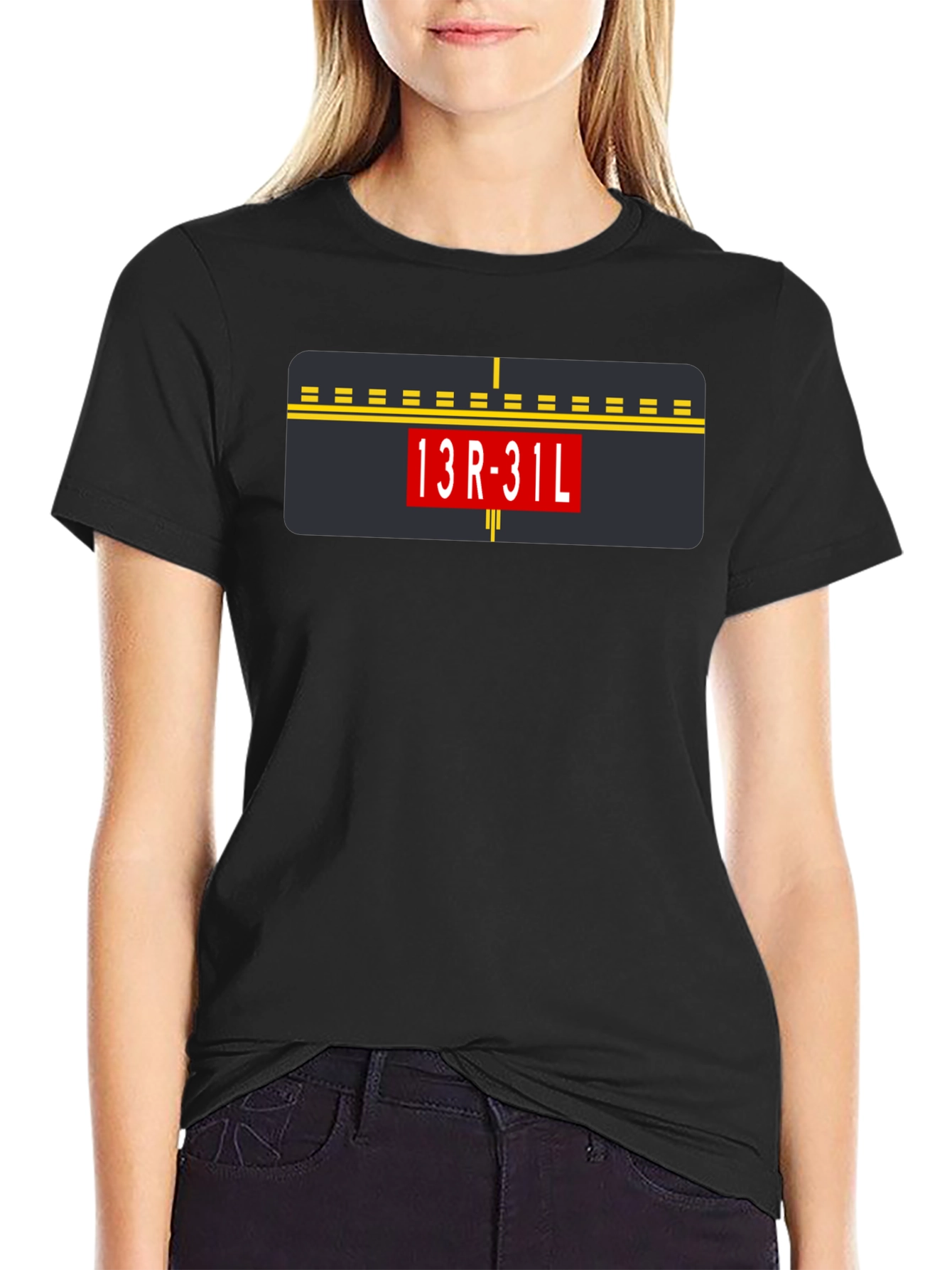 Airport Runway 13R-31L Graphic Tee