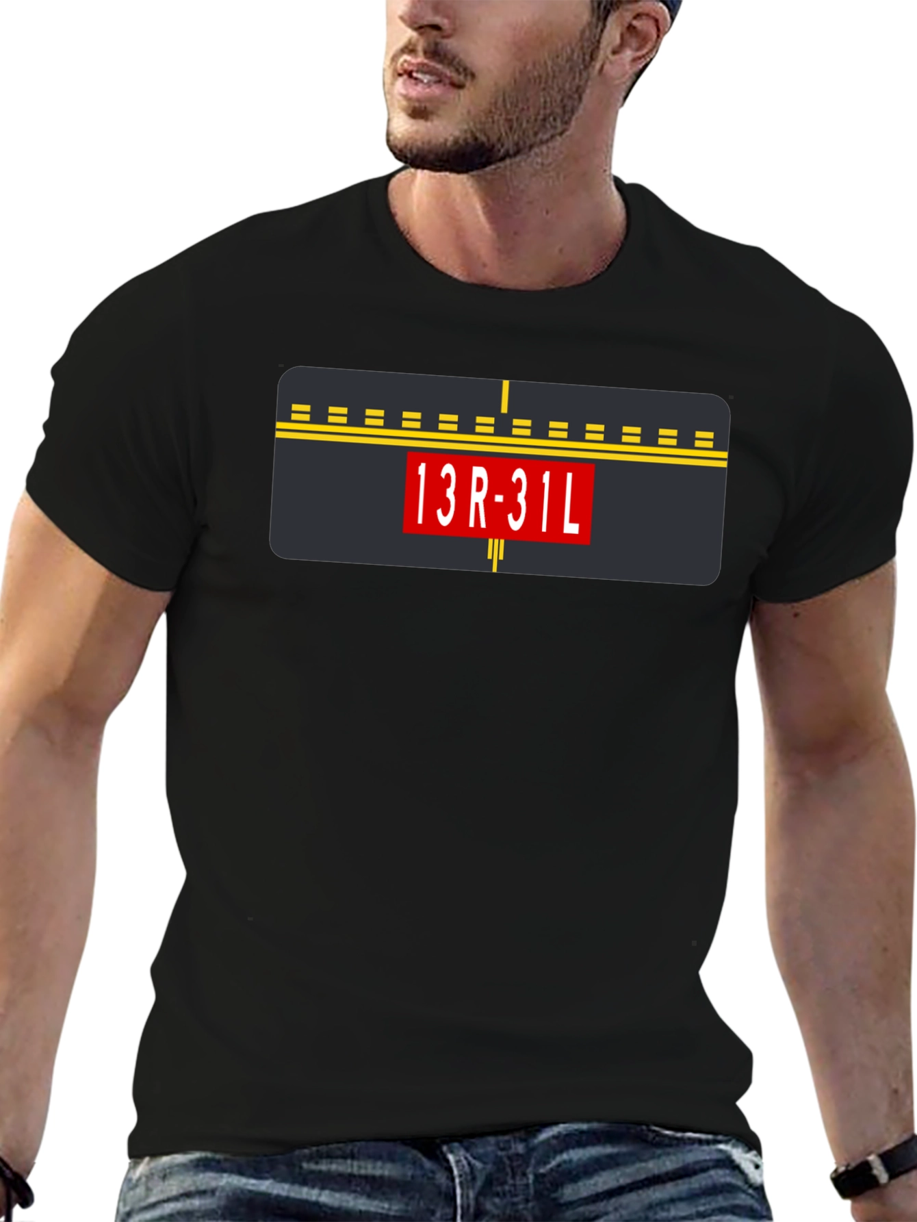 Airport Runway 13R-31L Graphic Tee