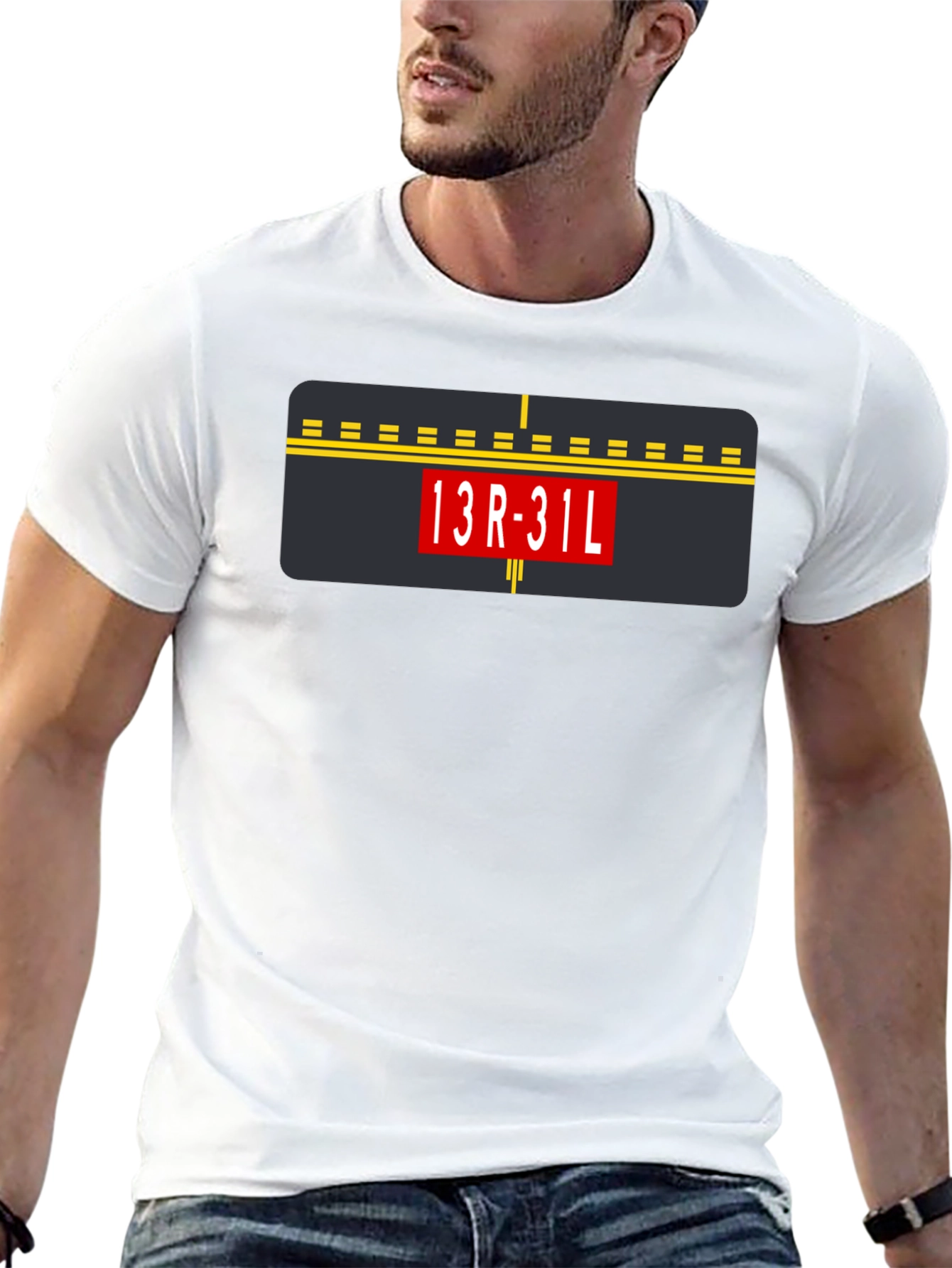 Airport Runway 13R-31L Graphic Tee
