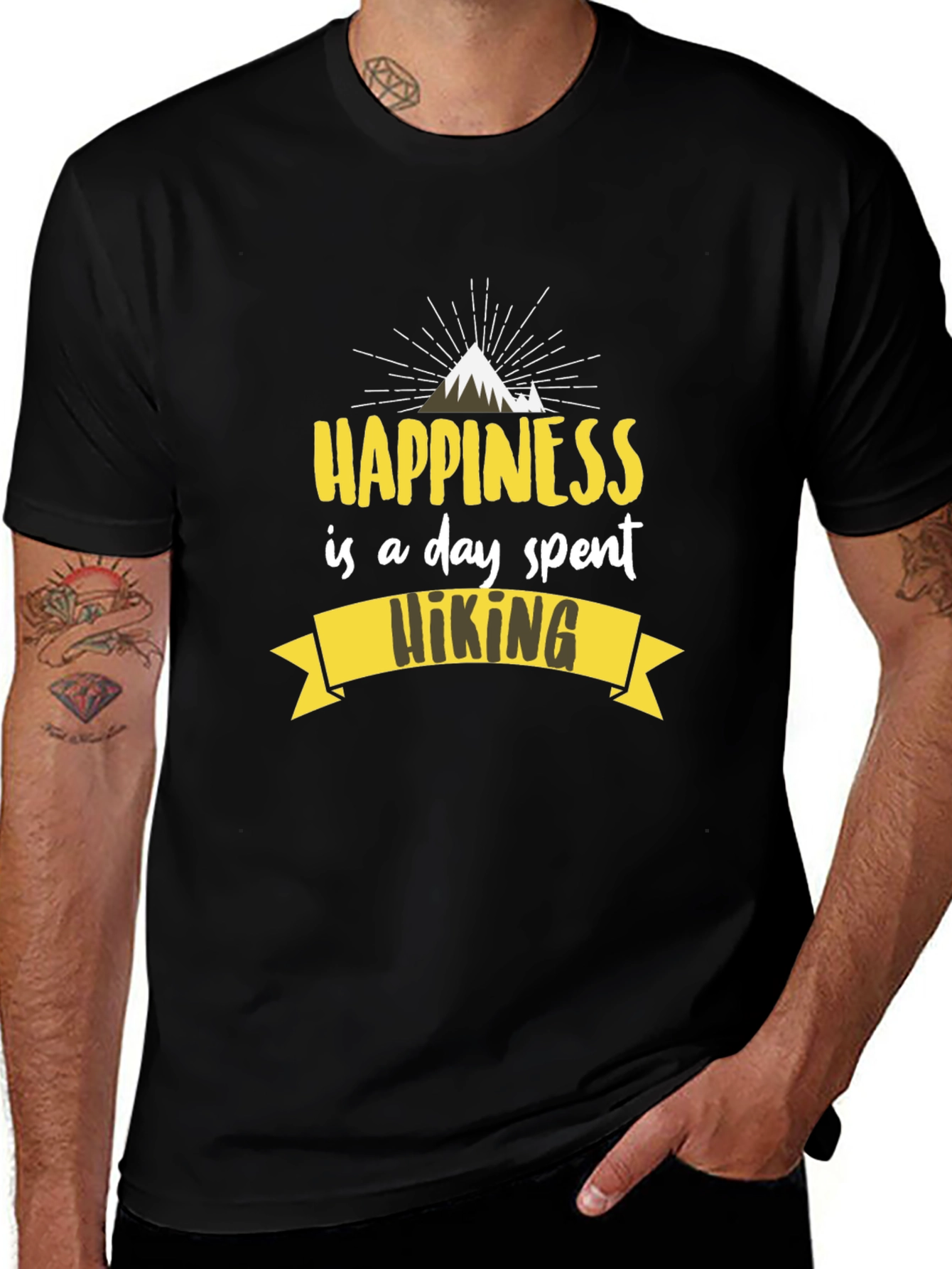 Hiking Happiness Graphic T-Shirt