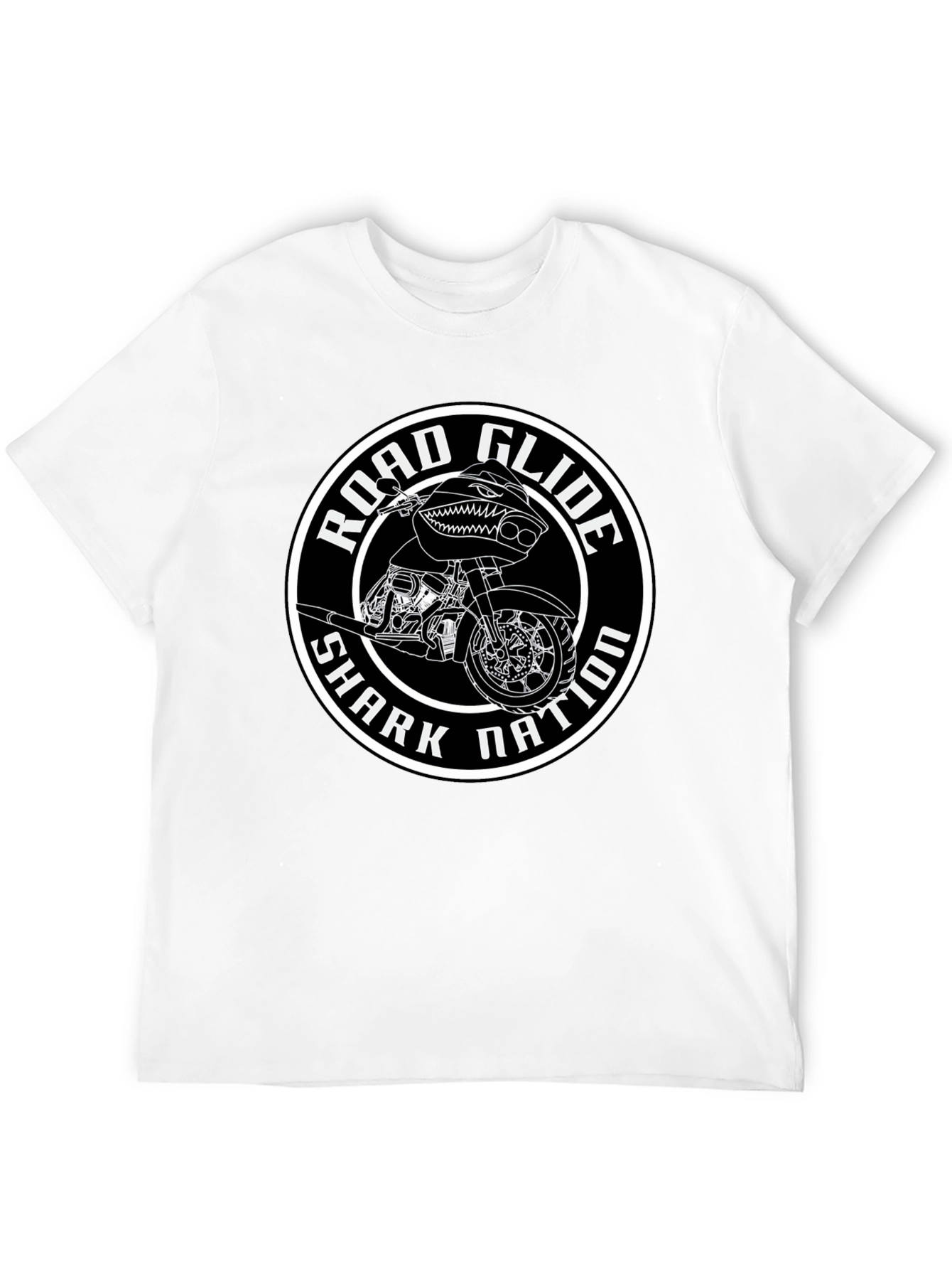 Road Glide Shark Nation Black T-Shirt