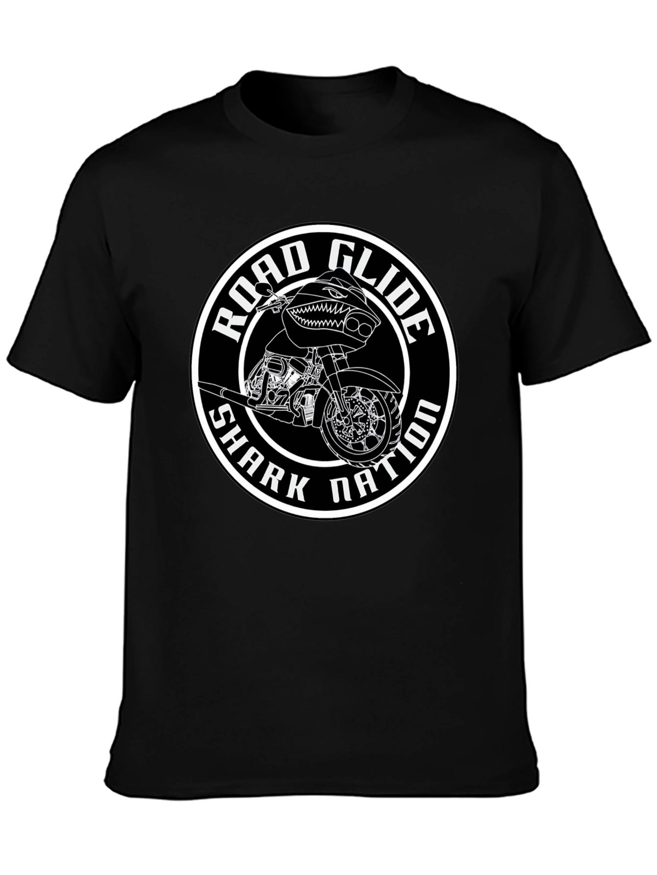 Road Glide Shark Nation Black T-Shirt