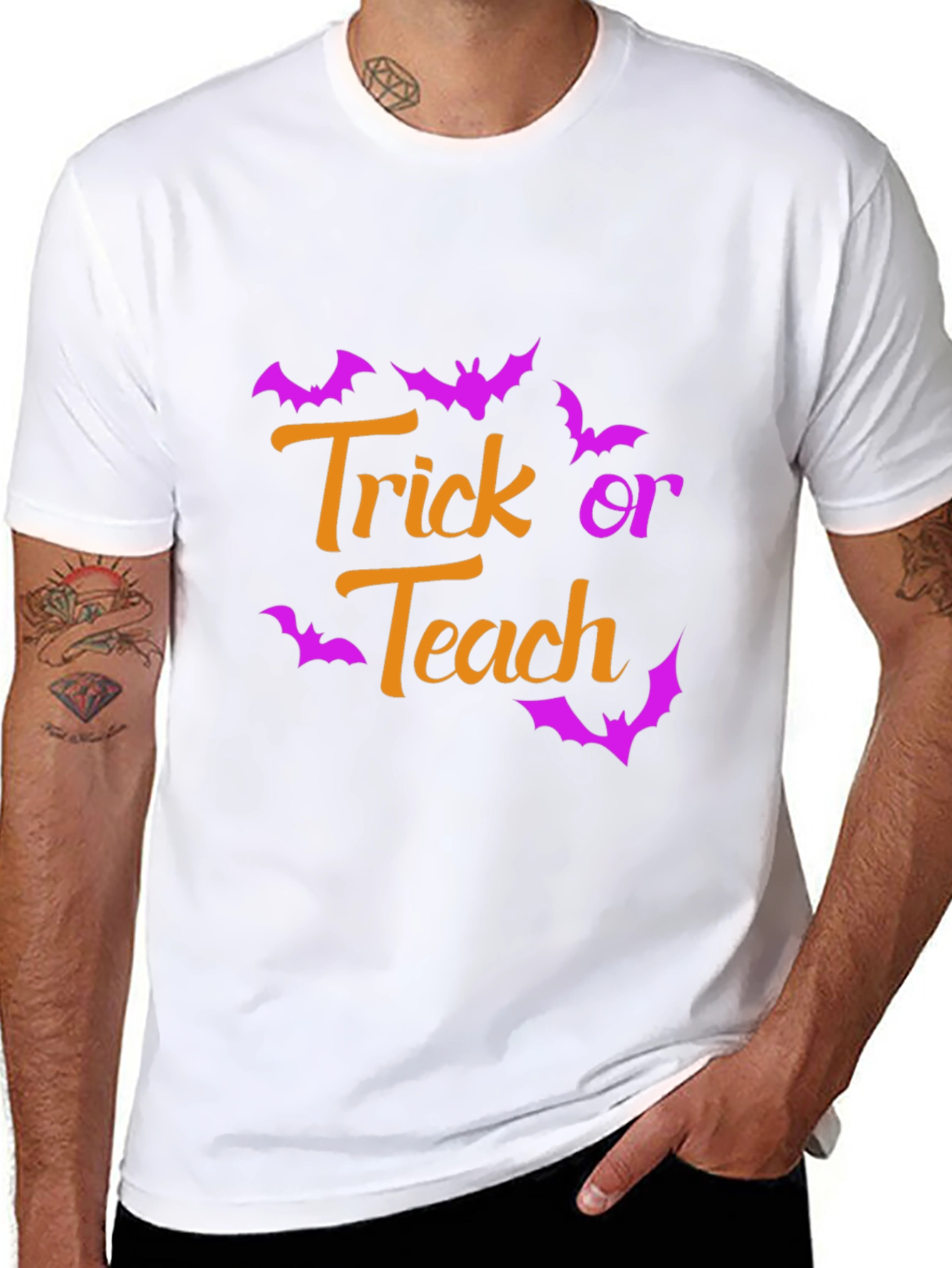 Trick or Teach Halloween Teacher T-Shirt